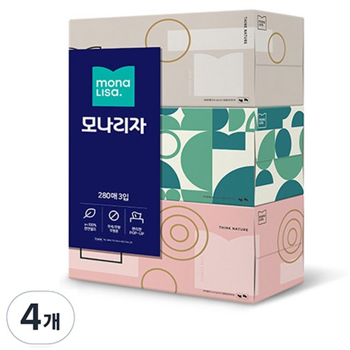 모나리자 펄프 미용티슈 2겹