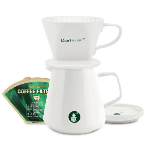 바리스타 자기 핸드드립 커피서버 세트