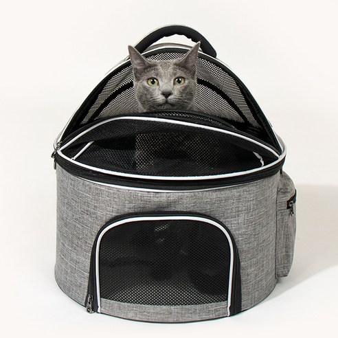 리스펫 고양이 허리펴고 숨숨 돔형 이동장