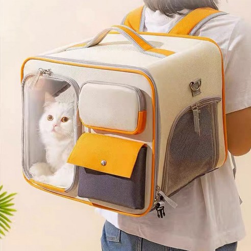 펫워크 투명창 고양이 가방 이동장 캐리어