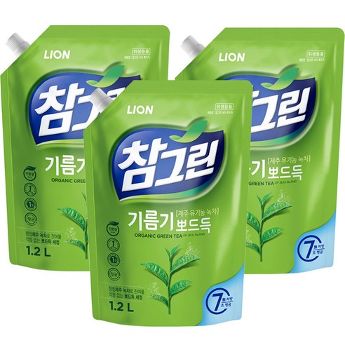 참그린 안심 녹차 뽀드득 주방세제