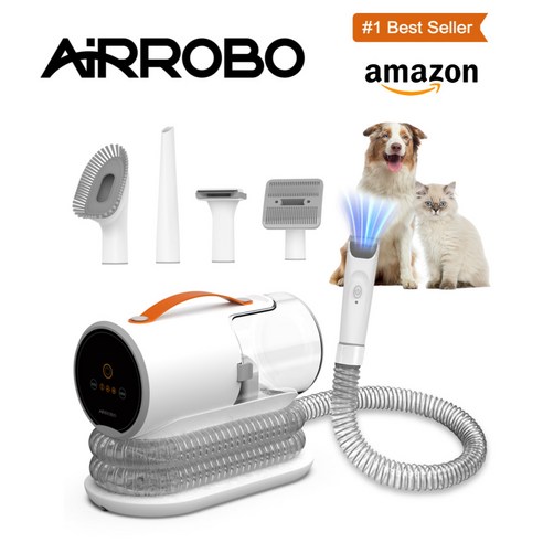 에어로보 올인원 펫 이발기 진공 바리깡 미용기