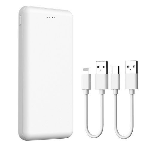 제이원 듀얼 슬림 2포트 보조배터리 10000mAh