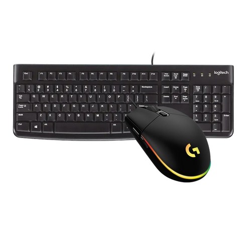 로지텍 K120 NEW 유선 키보드 로지텍 G102 블랙 세트