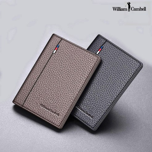 WilliamCambell 명품소가죽 남성 카드지갑