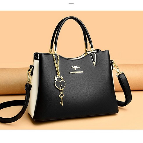 Miss Mabel 여성 가죽 미디엄 토트백